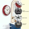 Infinity Instruments Gas Station Classic Wall Clock, Red, 12 in. 20332RD-4562